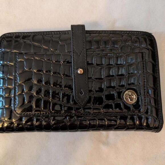 Handbags - Spartina 449 Black Croc. Wallet